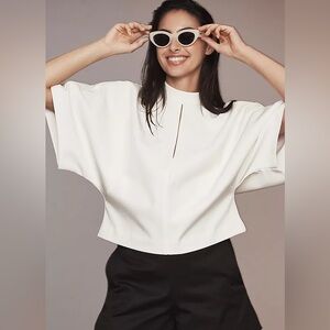 Maeve White Blouse with Modern Cut